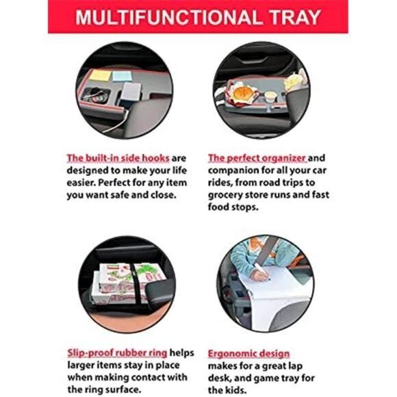 Car Tray - Classic Car Tray - Includes 3 Elastic Straps - Hot Rod - Picture 2 of 6